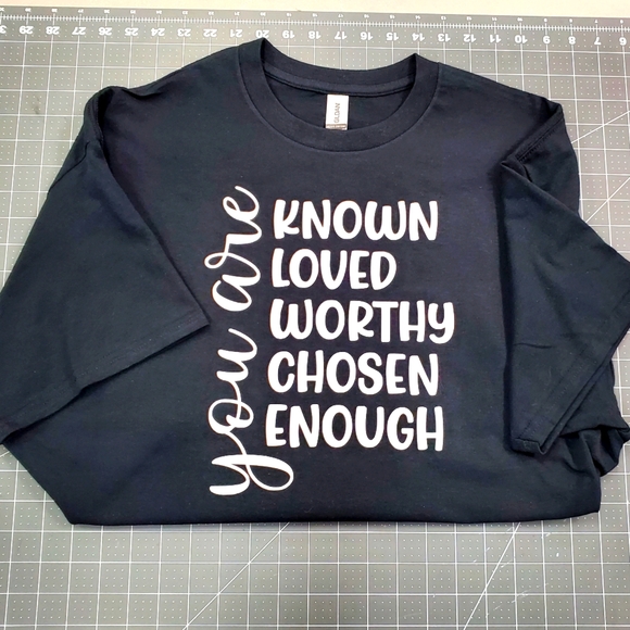Imagesinthewind Studios Tops - YOU Are Enough Tee Choice of Sizes, Black or Gray